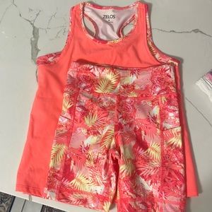 Zelos size 6 Tank top with shorts.